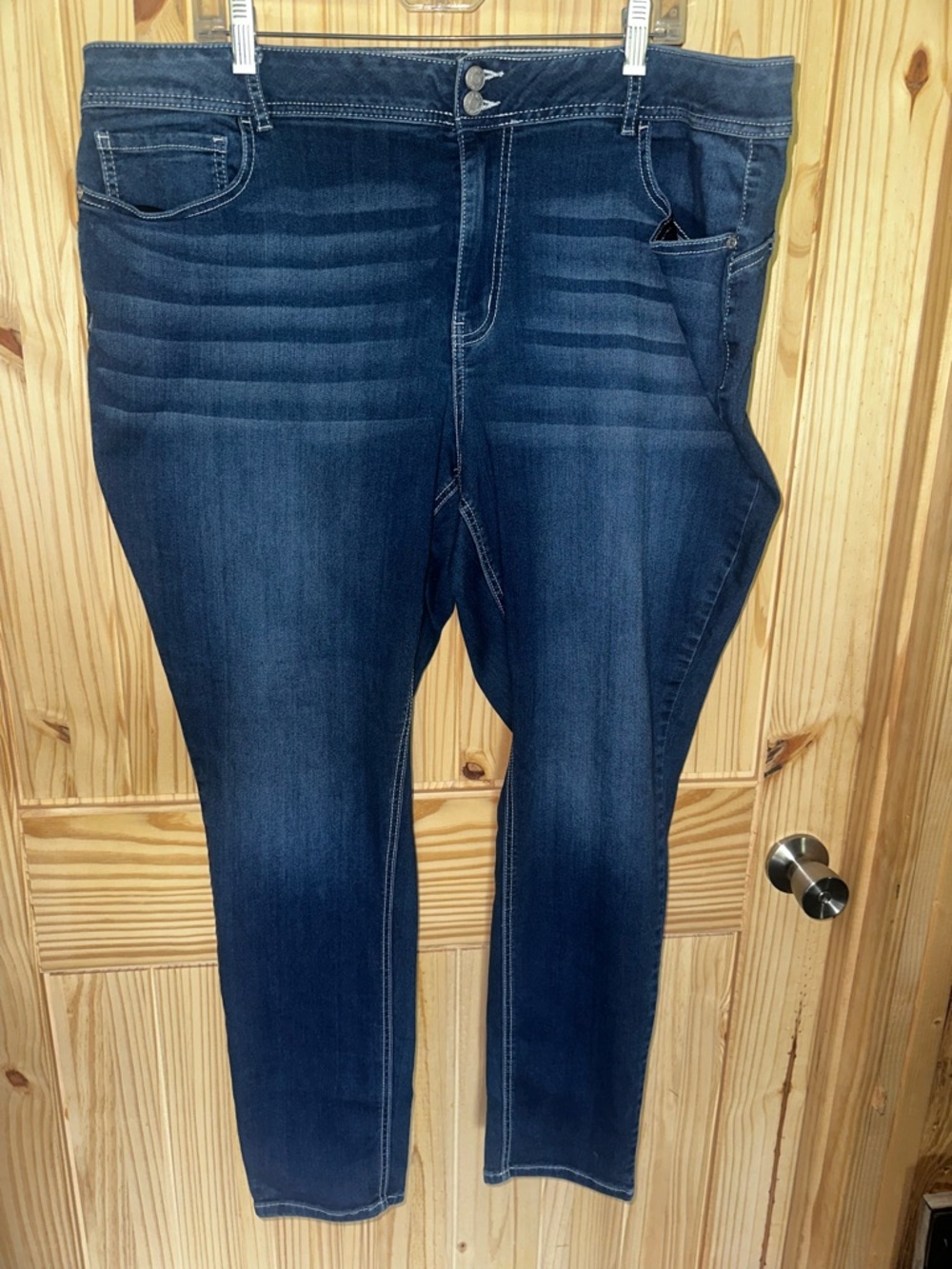 Dark Blue Women's Skinny Jeans - Stretch Comfort